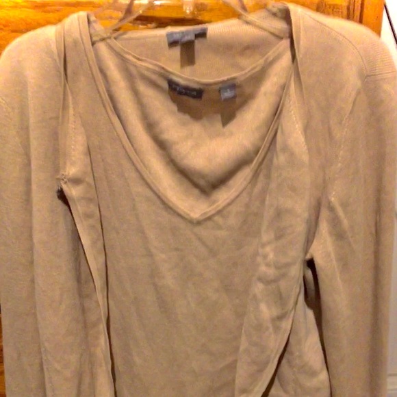 ANN TAYLOR CARDIGAN & BLOUSE SWEATER - Picture 5 of 8